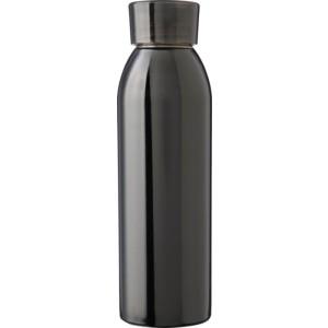 Rozsdamentes acél egyfalú palack, 650 ml, fekete