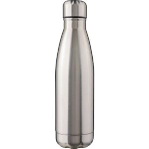 Újraacél egyfalú kulacs, 650 ml, ezüst