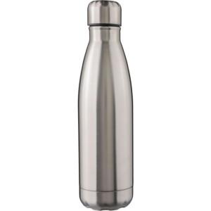Újraacél duplafalú kulacs, 500 ml, ezüst