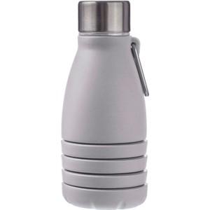 Összehajtható palack szilikonból, 550 ml, szürke