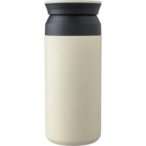 Rozsdamentes acél duplafalú bögre, 350 ml, törtfehér