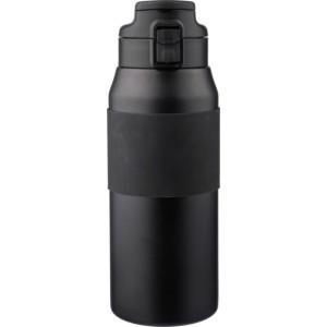 Rozsdamentes acél duplafalú palack, 800 ml, fekete