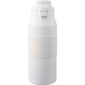 Rozsdamentes acél duplafalú palack, 800 ml, fehér
