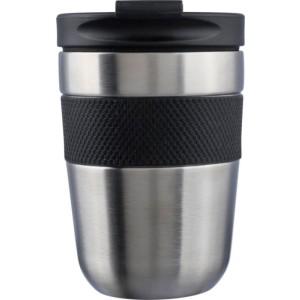 Rozsdamentes acél duplafalú bögre, 300 ml , fekete