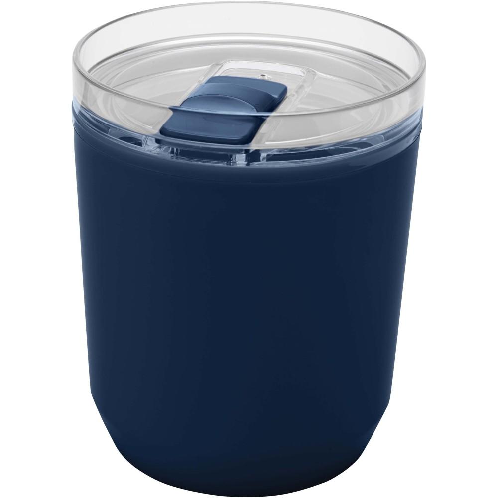 Hudson duplafalú újraműanyag pohár, 180 ml, sötétkék