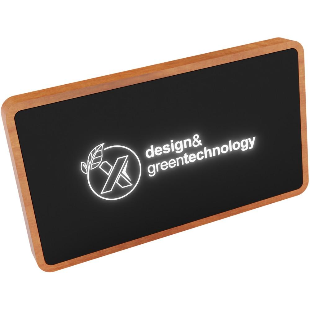 SCX P36 5000 mAh világító, vezeték nélküli powerbank, fekete