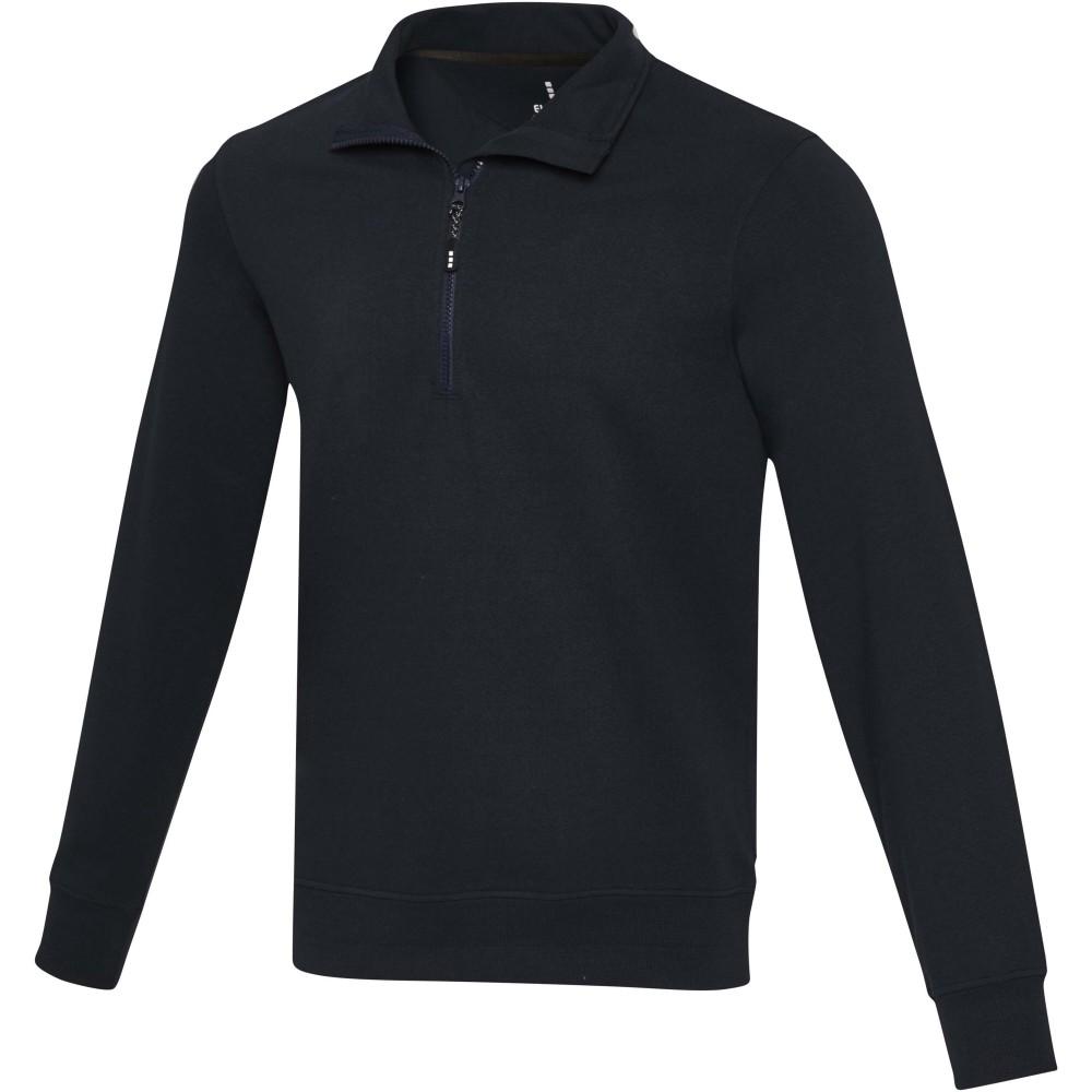 Elevate Tin uniszex Aware negyedcipzáros pulóver, Navy, XXL
