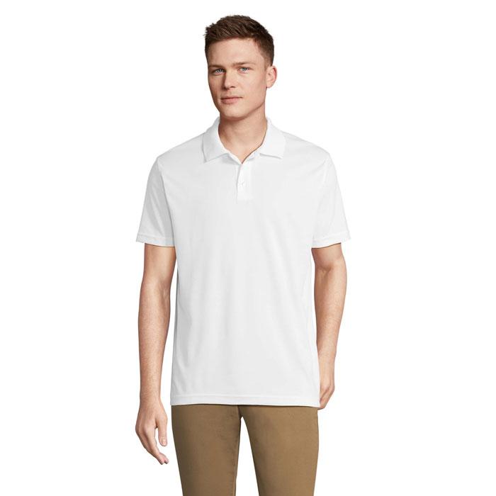 PITCHER UNISEX POLO (S04442-WH-L)