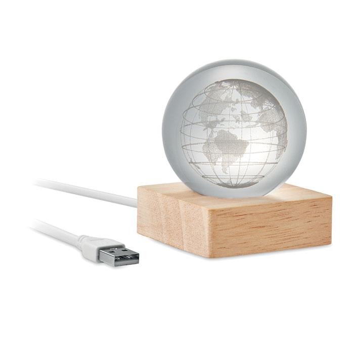 LED földgömb üveggömb (MO2690-40)