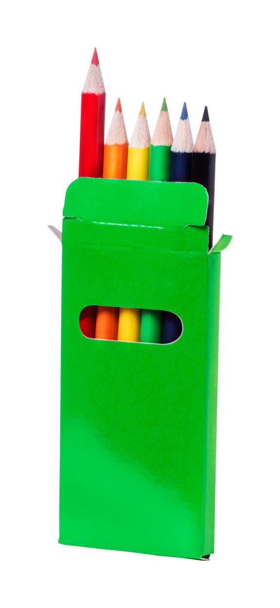 6 db-os színes ceruza készlet