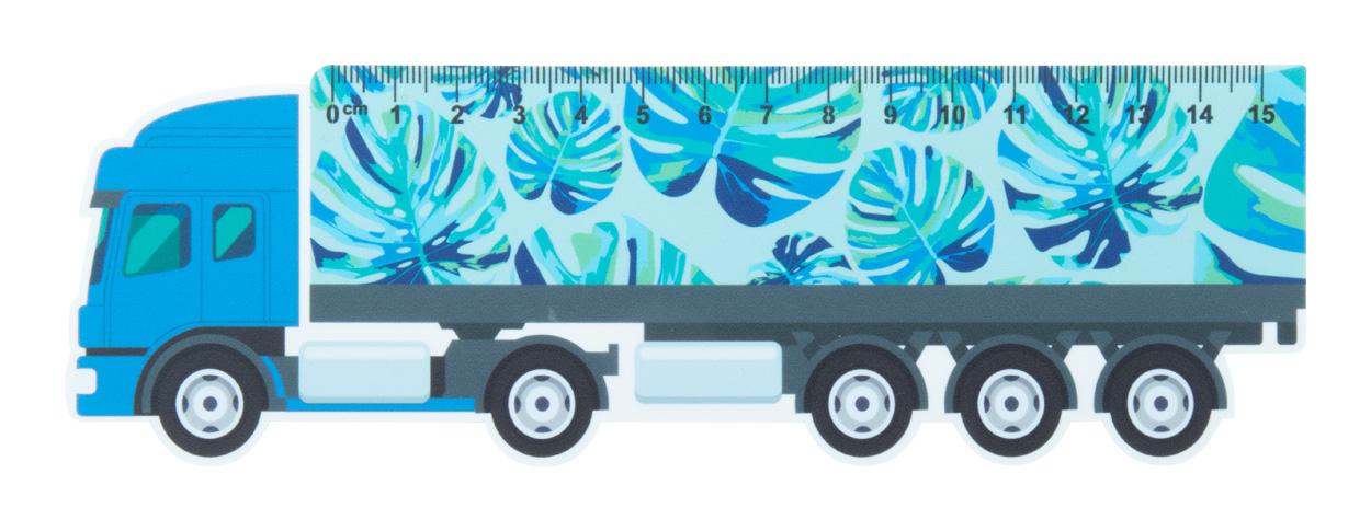 kamion formájú vonalzó, 15 cm