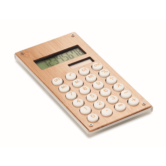 8 jegyű bambusz számológép (MO6215-40)