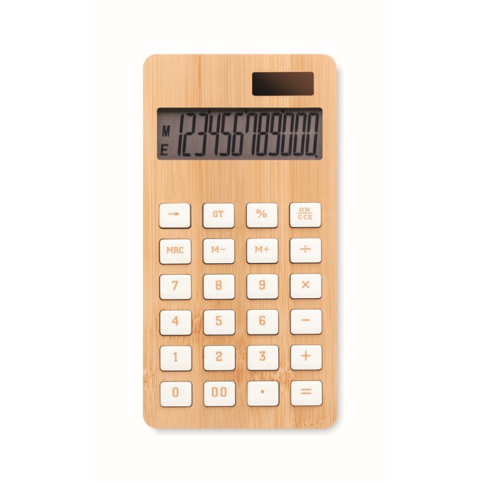 12 jegyű bambusz számológép (MO6216-40)