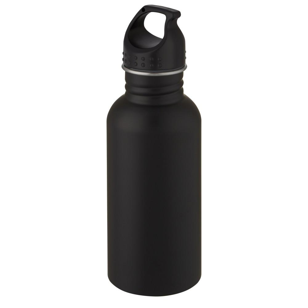 Luca rozsdamentes acél sportpalack, 500 ml, fekete