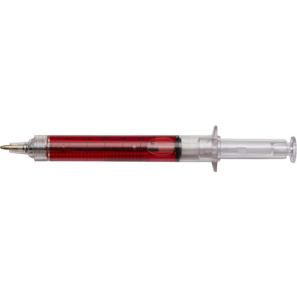 Syringe golyóstoll, piros