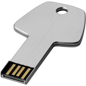 Kulcs pendrive, ezüst, 4GB (raktári)