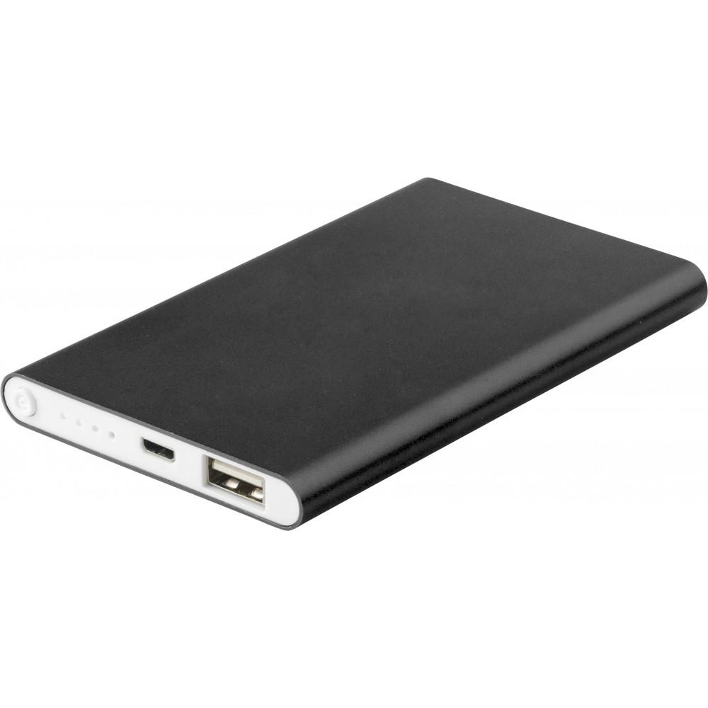 Powerbank 4000 mAh, fekete