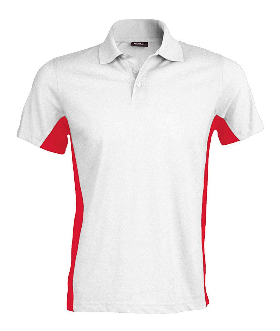 FLAG - SHORT-SLEEVED TWO-TONE POLO SHIRT