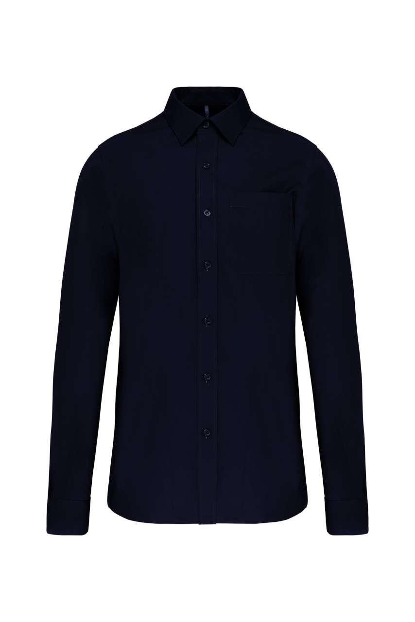 MEN'S LONG-SLEEVED COTTON POPLIN SHIRT