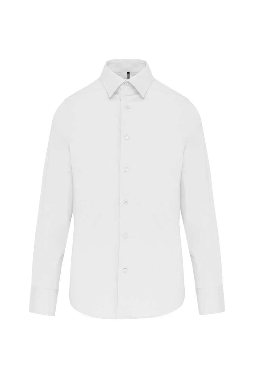 LONG-SLEEVED COTTON/ELASTANE SHIRT