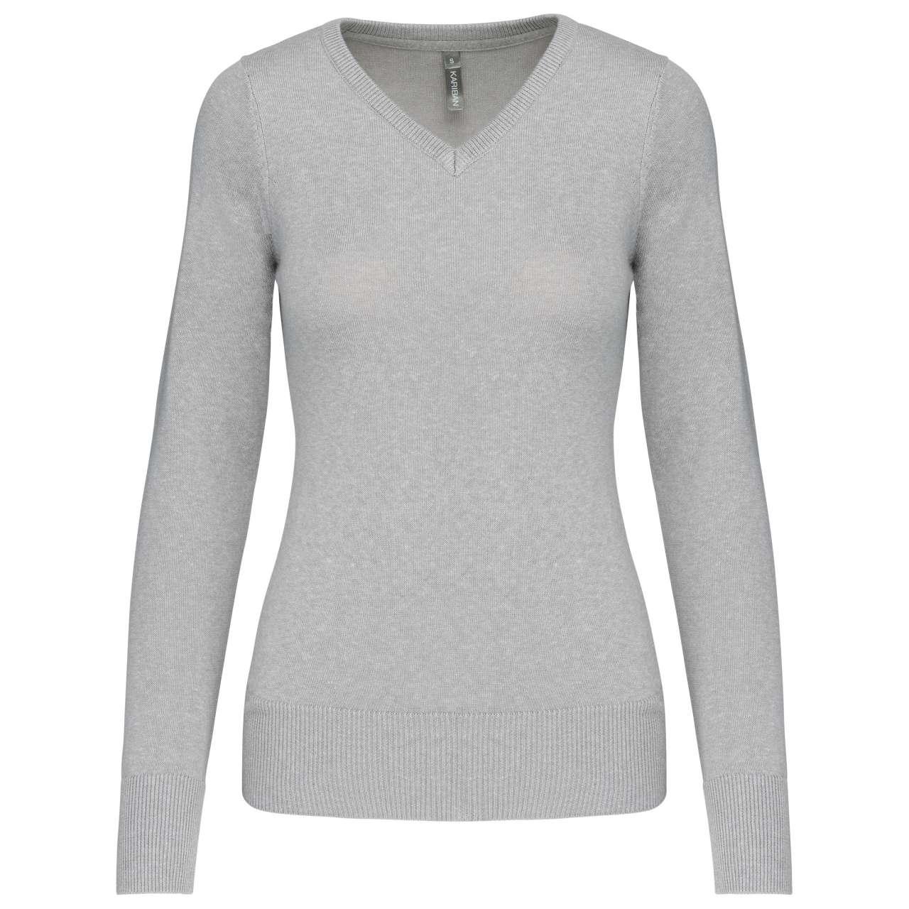 LADIES' V-NECK JUMPER