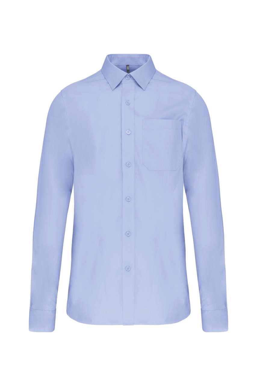 MEN'S LONG-SLEEVED COTTON POPLIN SHIRT