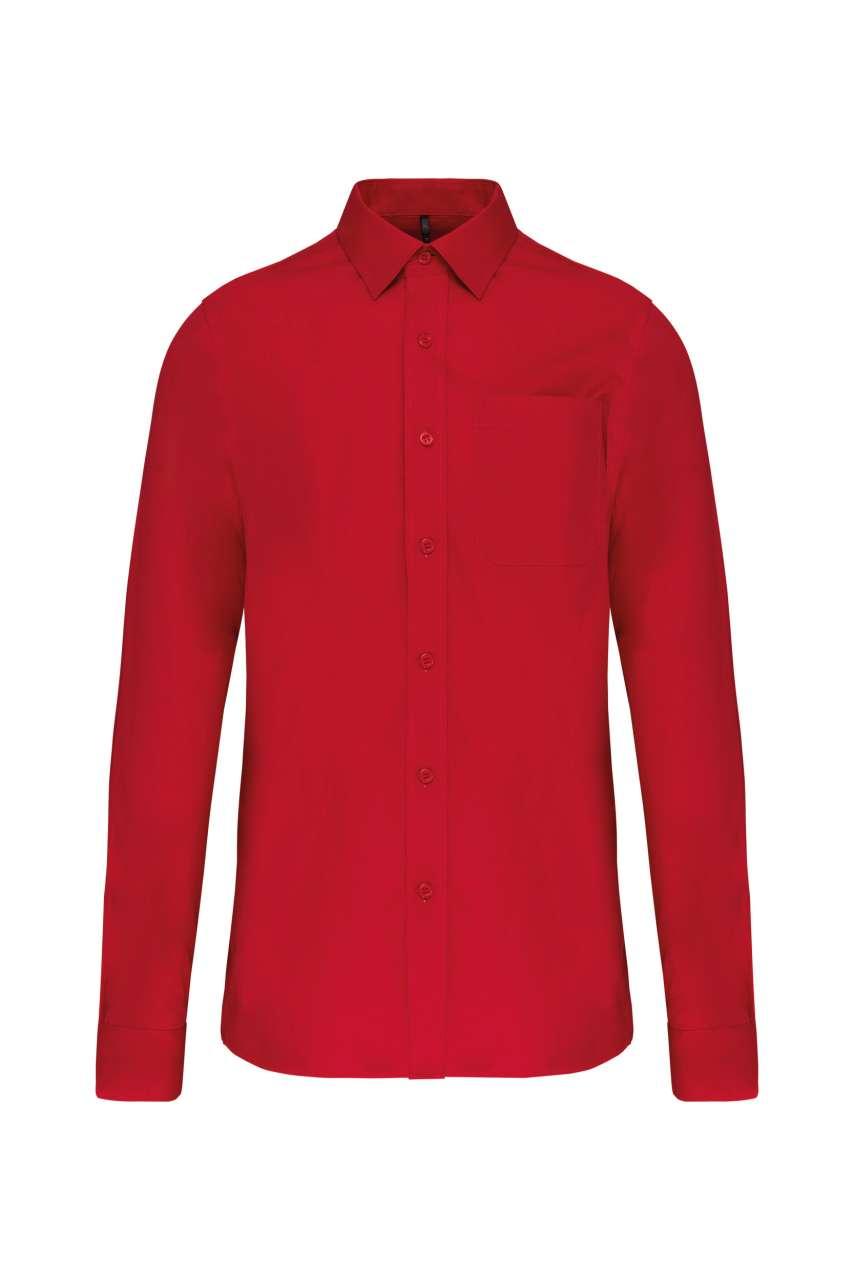 MEN'S LONG-SLEEVED COTTON POPLIN SHIRT