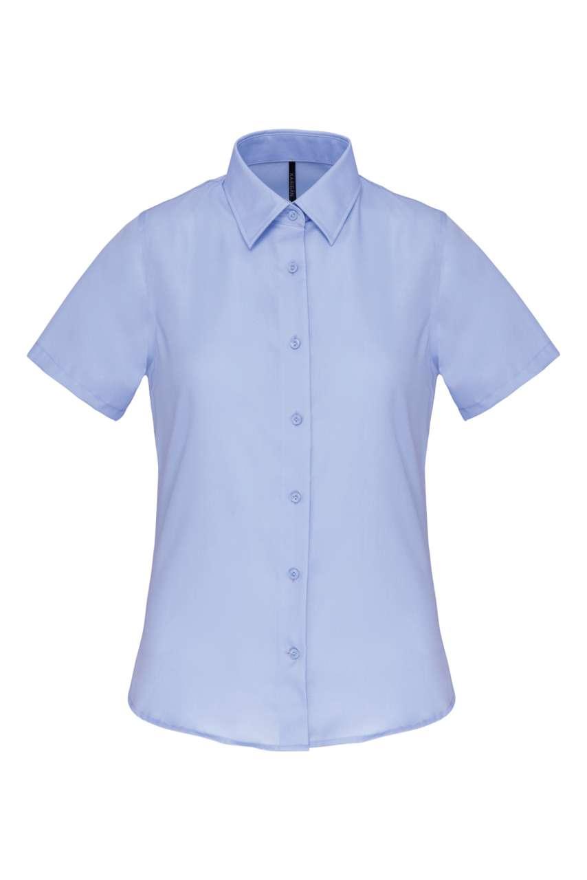 LADIES' SHORT-SLEEVED COTTON POPLIN SHIRT