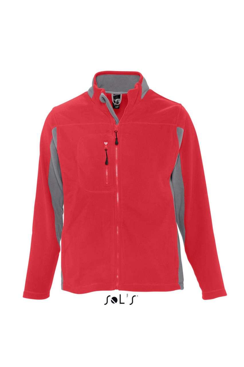 SOL'S NORDIC - MEN’S TWO-COLOUR ZIPPED FLEECE JACKET