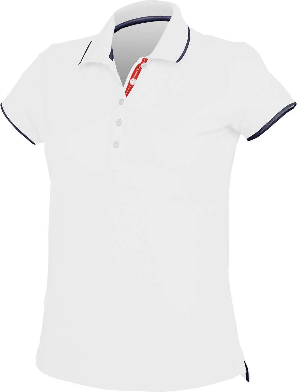 LADIES' SHORT-SLEEVED PIQUÉ KNIT POLO SHIRT