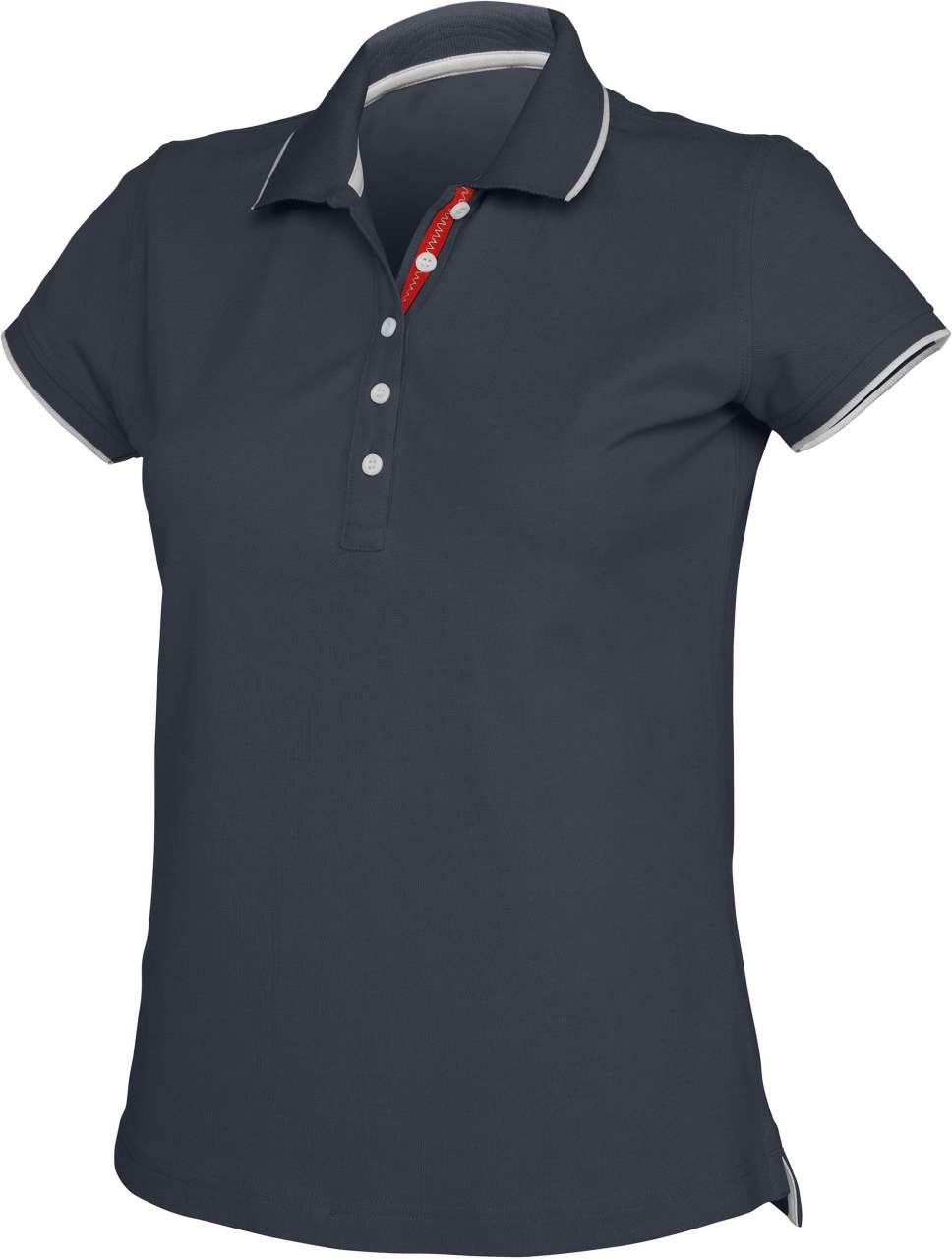 LADIES' SHORT-SLEEVED PIQUÉ KNIT POLO SHIRT