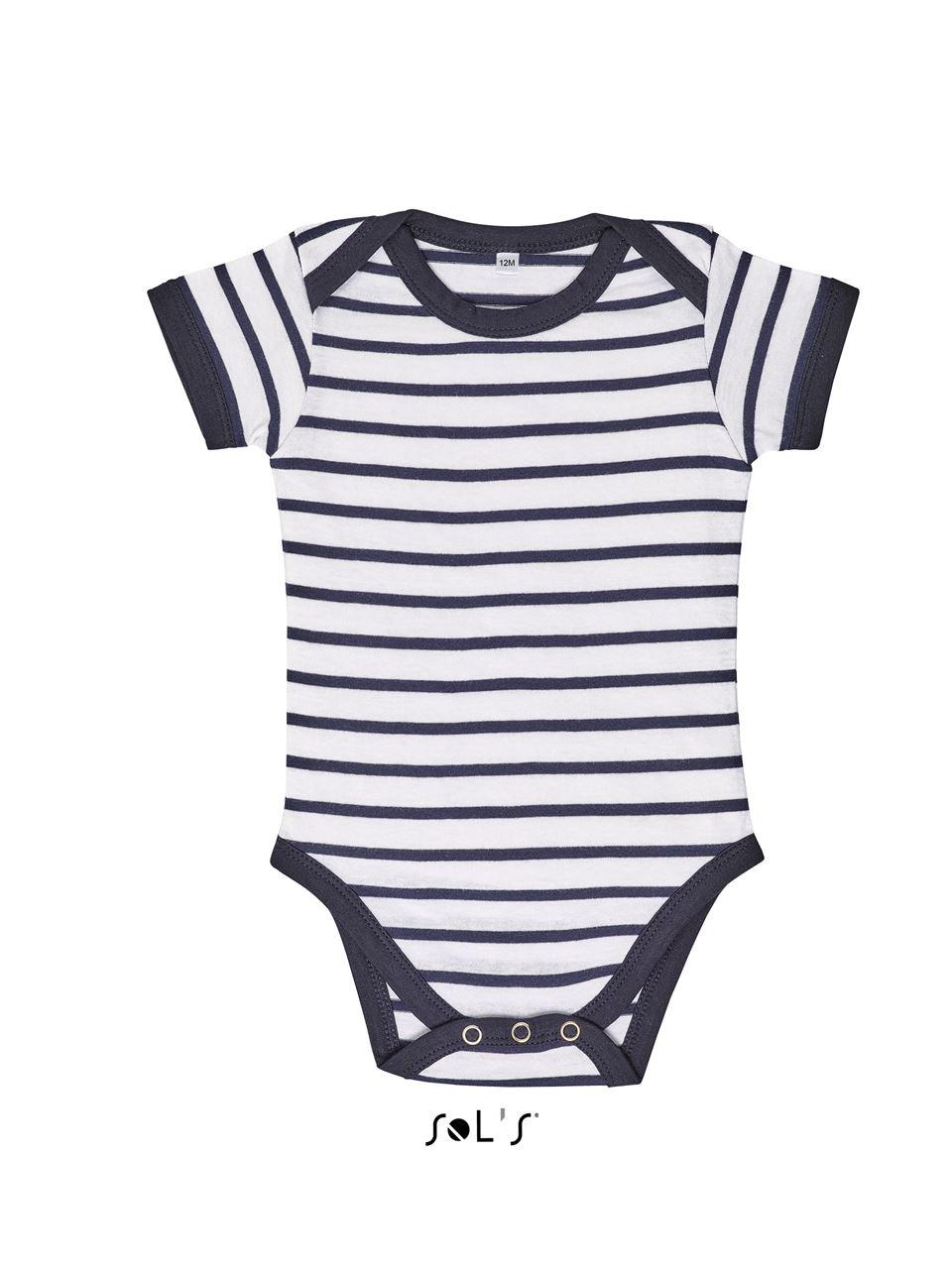 SOL'S MILES BABY - STRIPED BODYSUIT