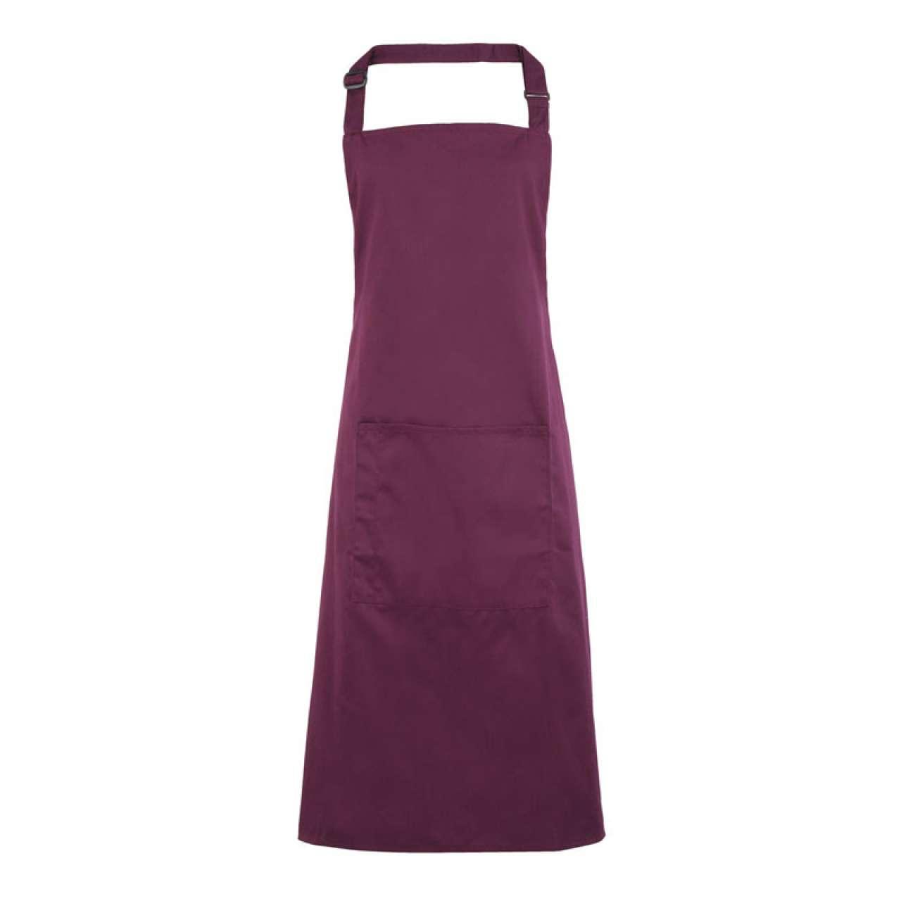 COLOURS COLLECTION BIB APRON WITH POCKET