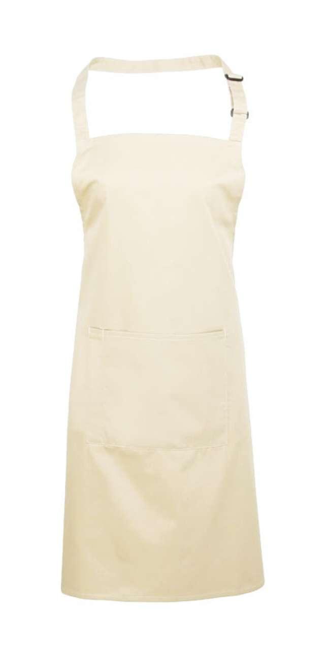 COLOURS COLLECTION BIB APRON WITH POCKET