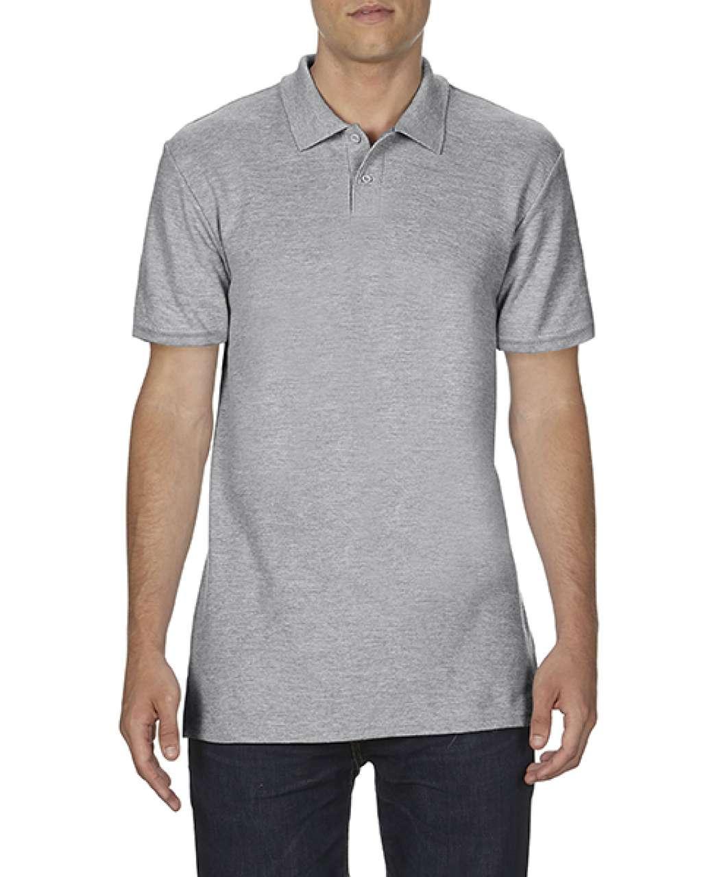 SOFTSTYLE® ADULT DOUBLE PIQUÉ POLO