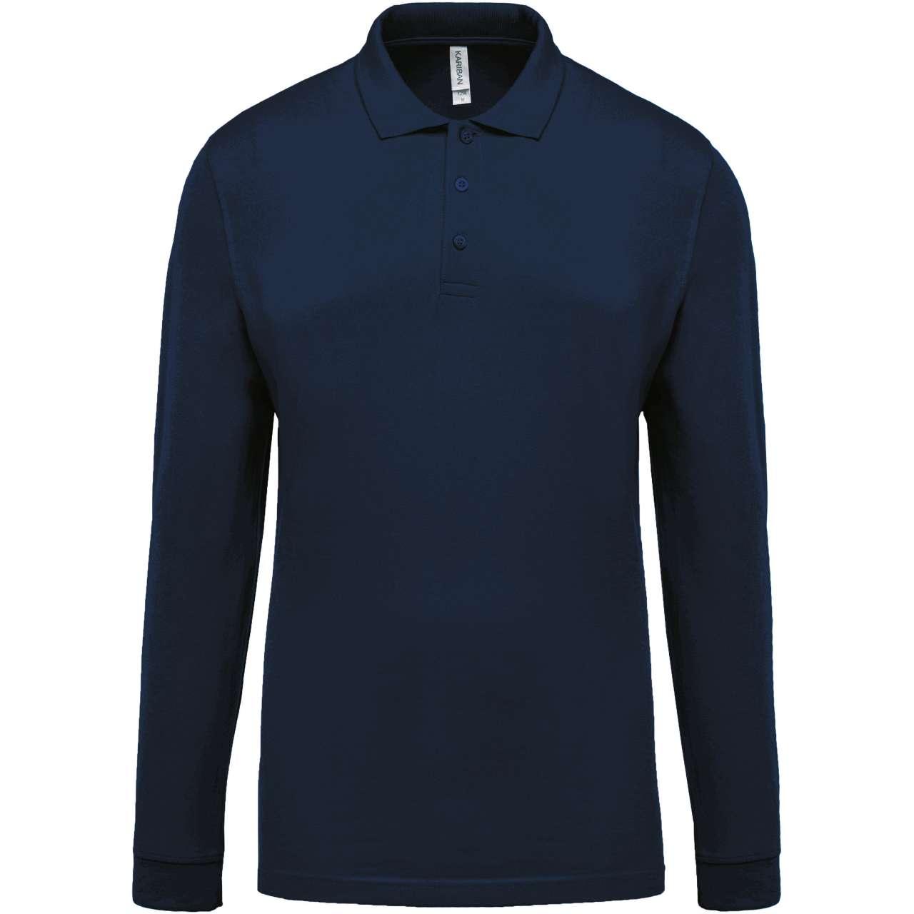 MEN'S LONG-SLEEVED PIQUÉ POLO SHIRT