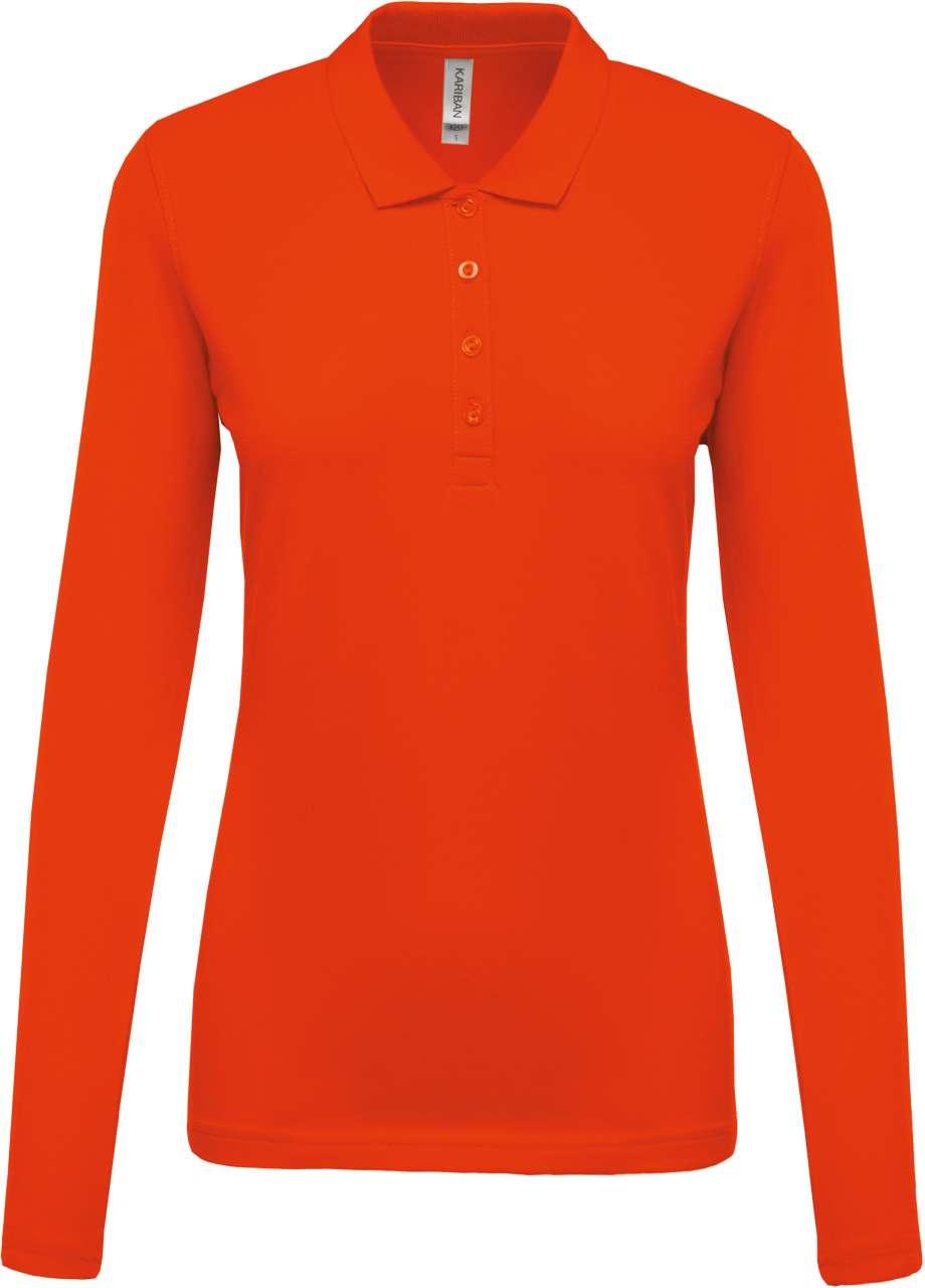 LADIES’ LONG-SLEEVED PIQUÉ POLO SHIRT