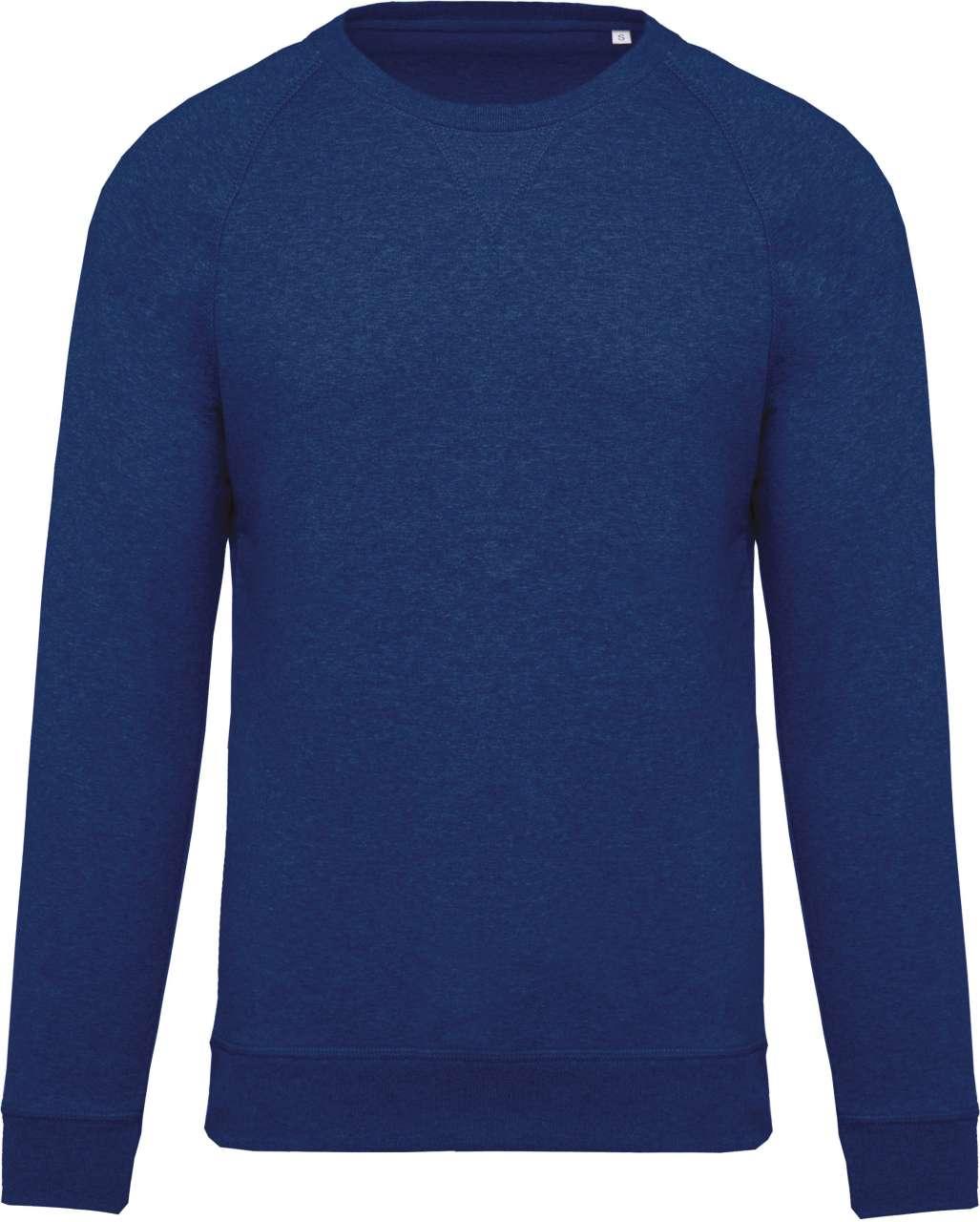 MEN'S ORGANIC COTTON CREW NECK RAGLAN SLEEVE SWEATSHIRT