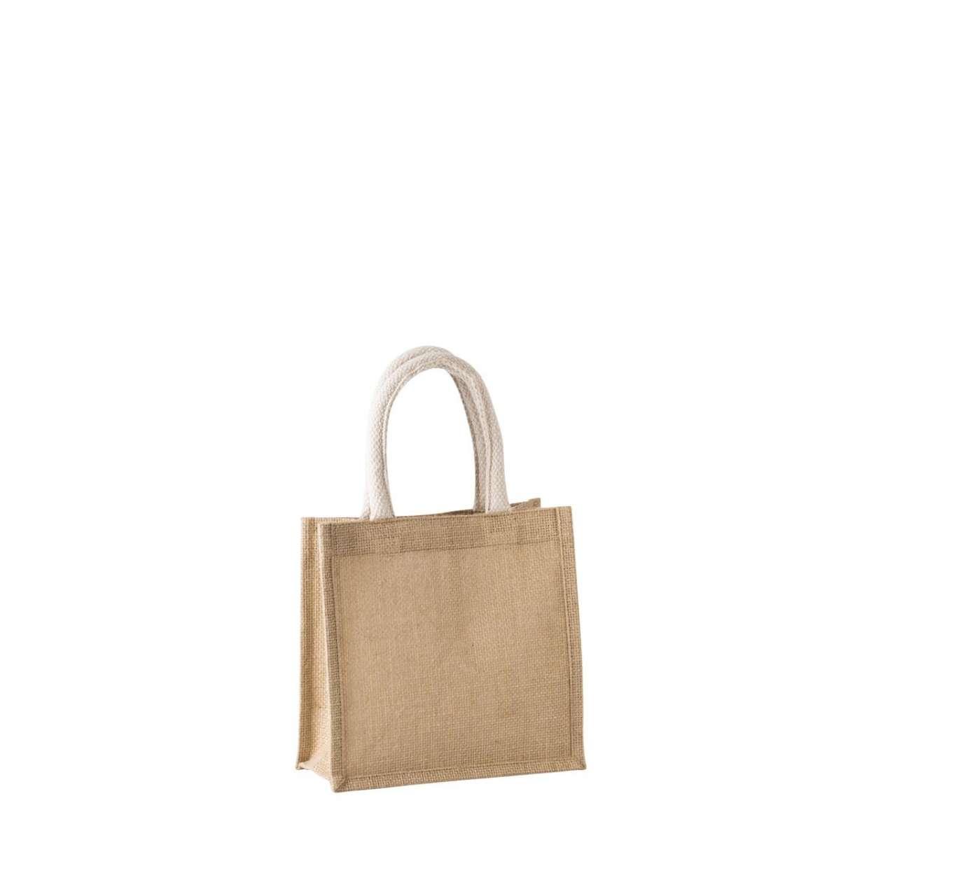 JUTE CANVAS TOTE - SMALL