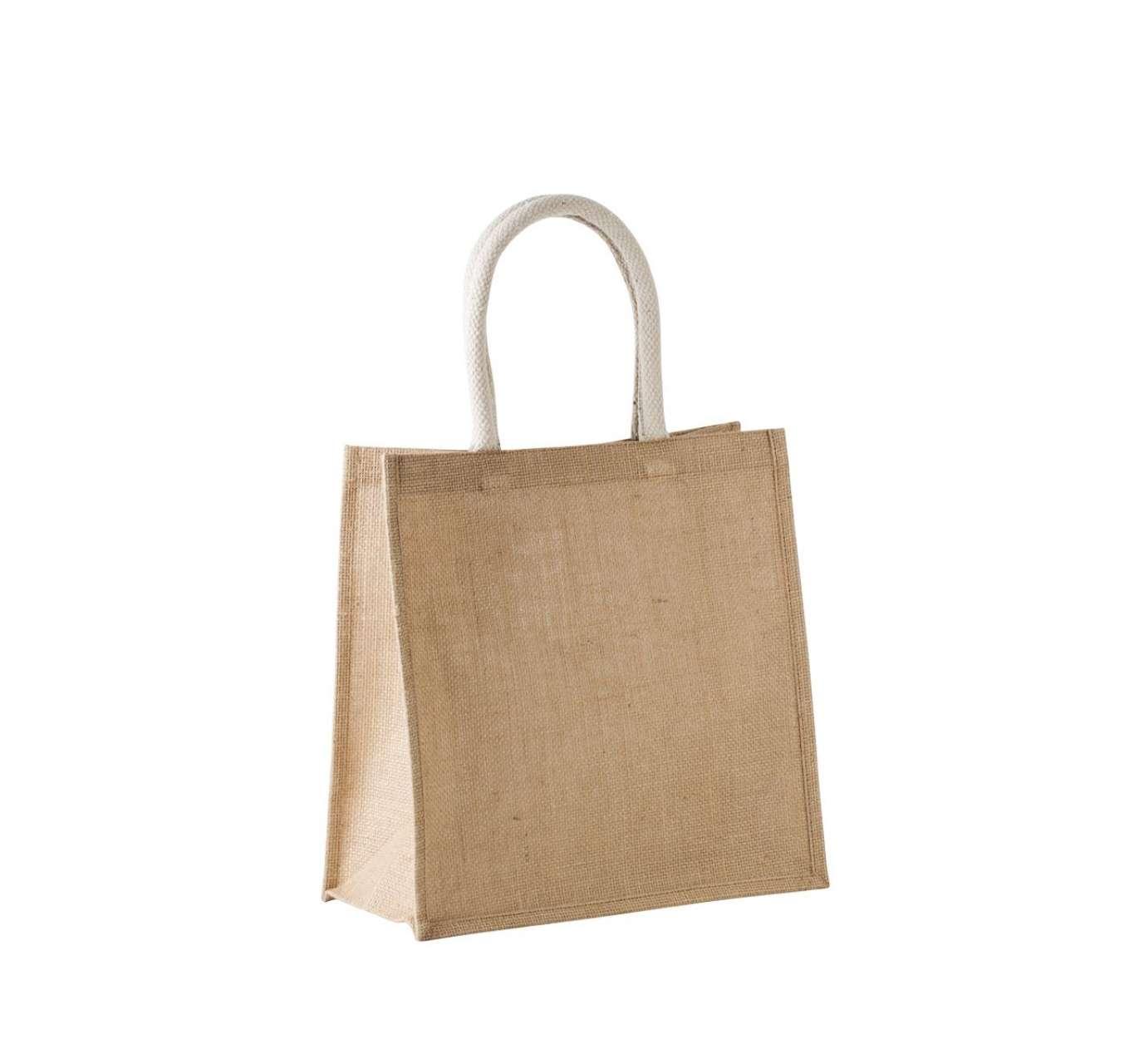 JUTE CANVAS TOTE - LARGE