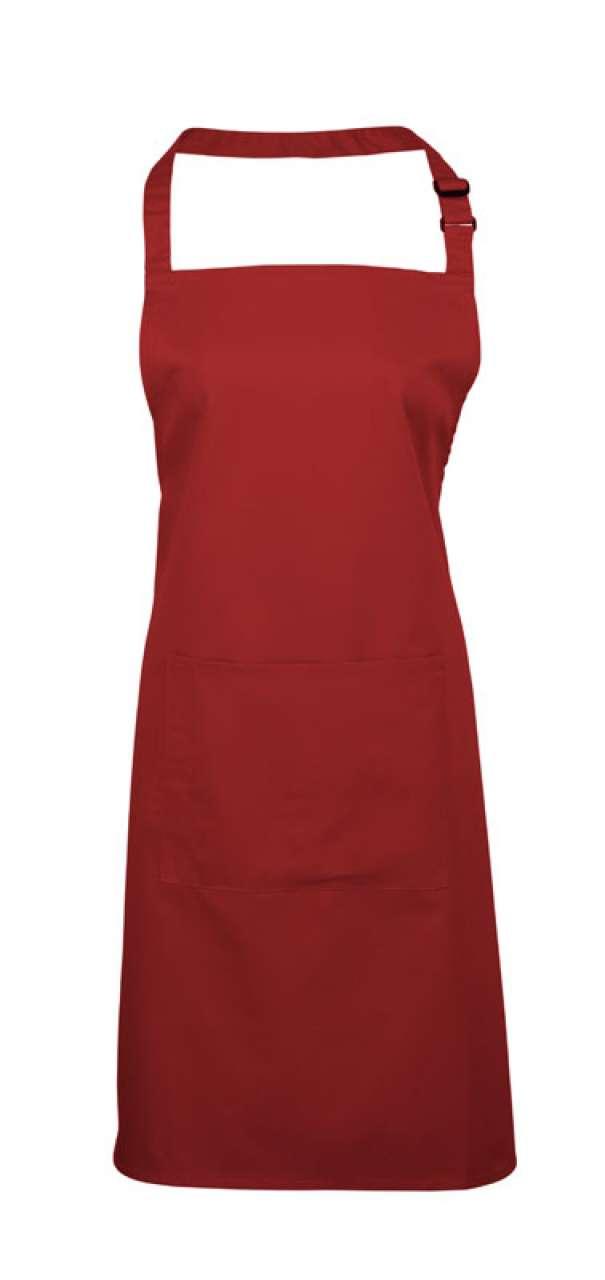 COLOURS COLLECTION BIB APRON WITH POCKET