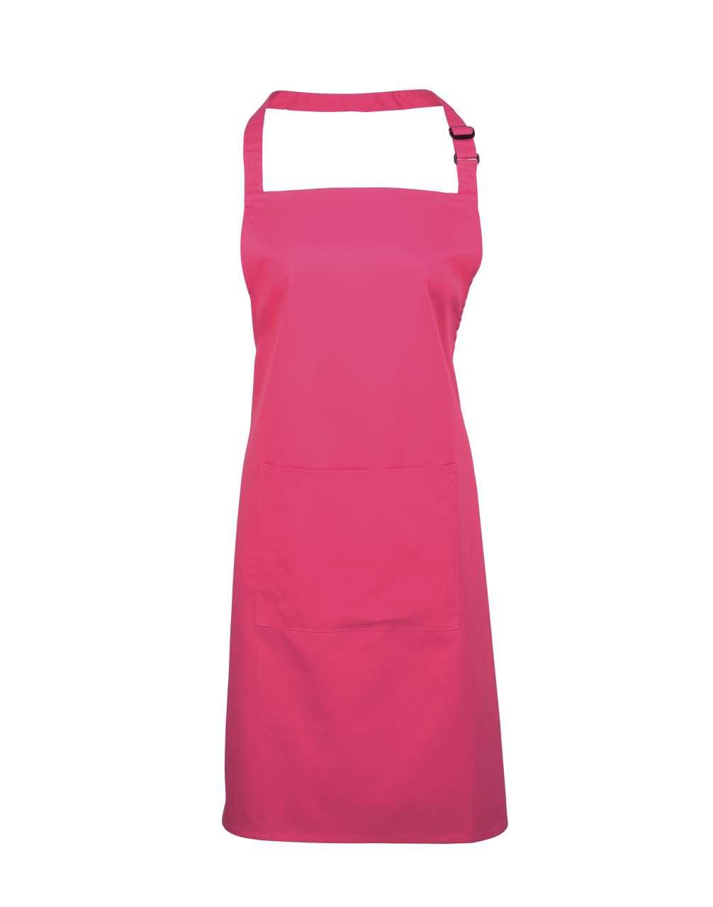 COLOURS COLLECTION BIB APRON WITH POCKET