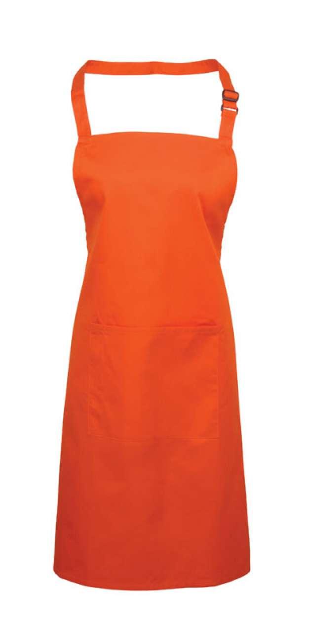 COLOURS COLLECTION BIB APRON WITH POCKET
