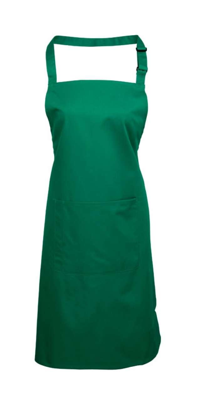 COLOURS COLLECTION BIB APRON WITH POCKET