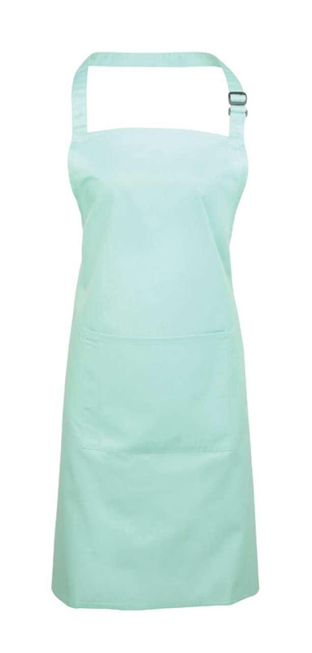 COLOURS COLLECTION BIB APRON WITH POCKET