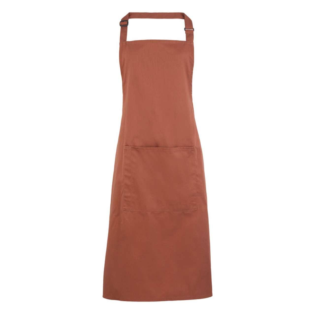 COLOURS COLLECTION BIB APRON WITH POCKET