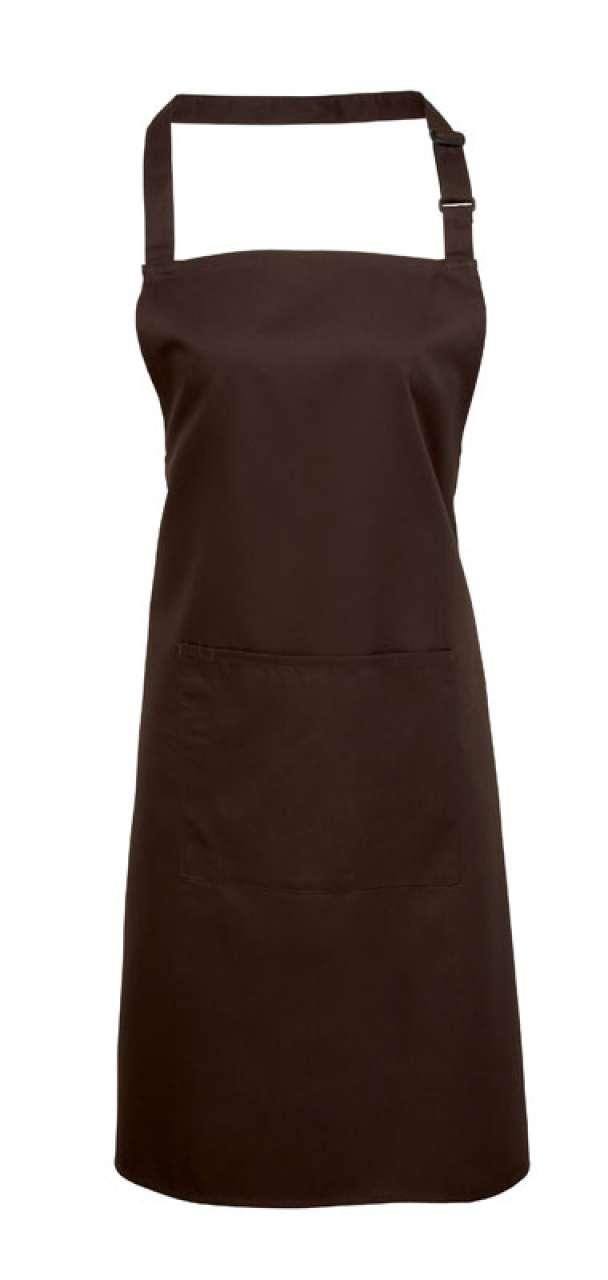COLOURS COLLECTION BIB APRON WITH POCKET