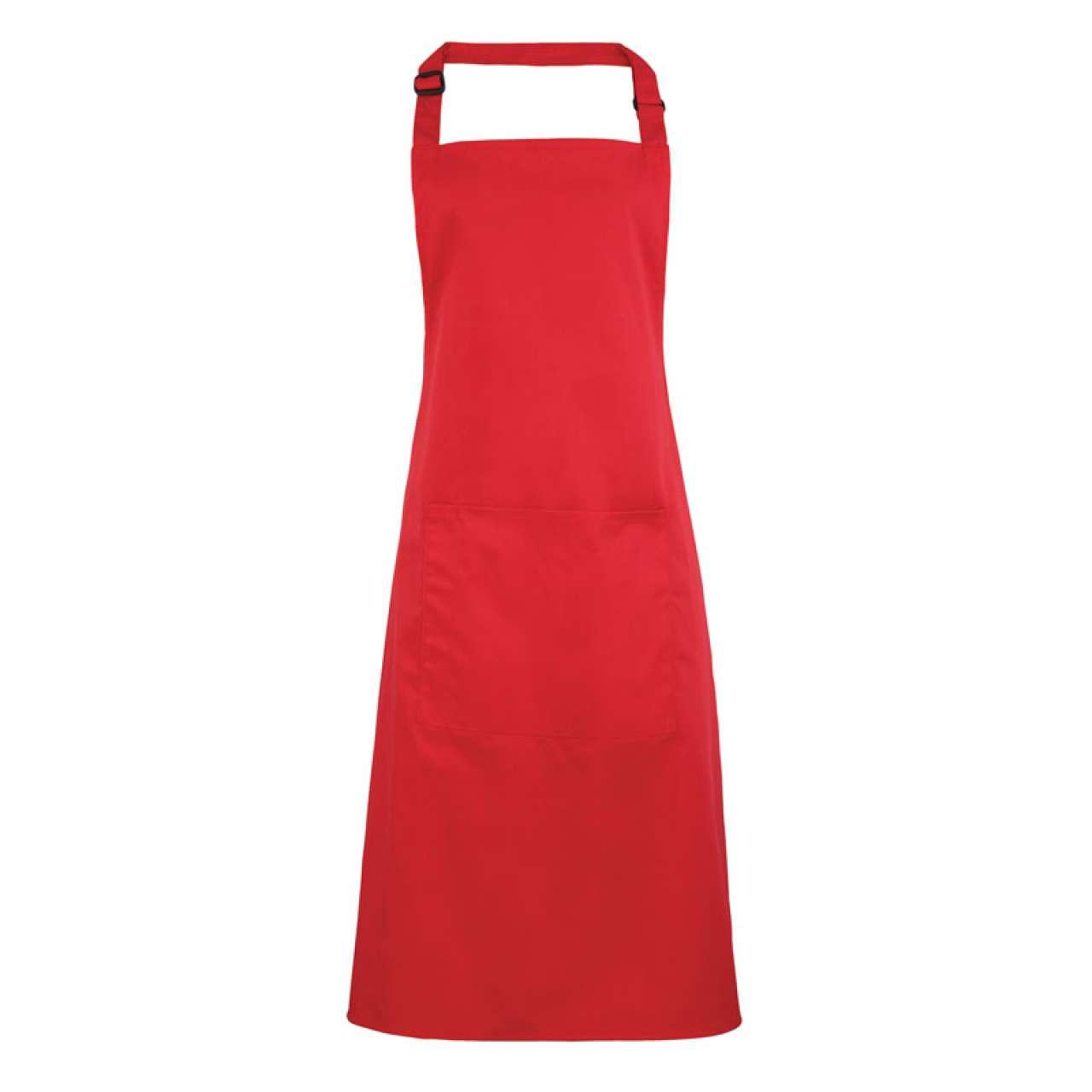 COLOURS COLLECTION BIB APRON WITH POCKET