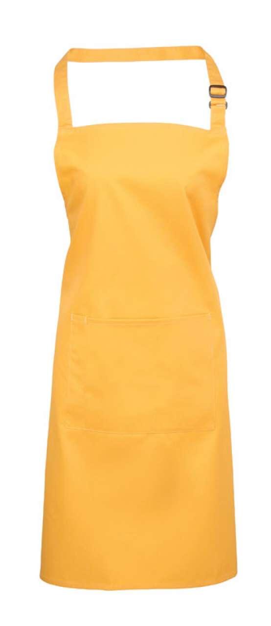COLOURS COLLECTION BIB APRON WITH POCKET