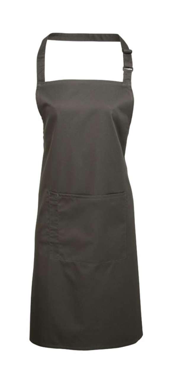 COLOURS COLLECTION BIB APRON WITH POCKET